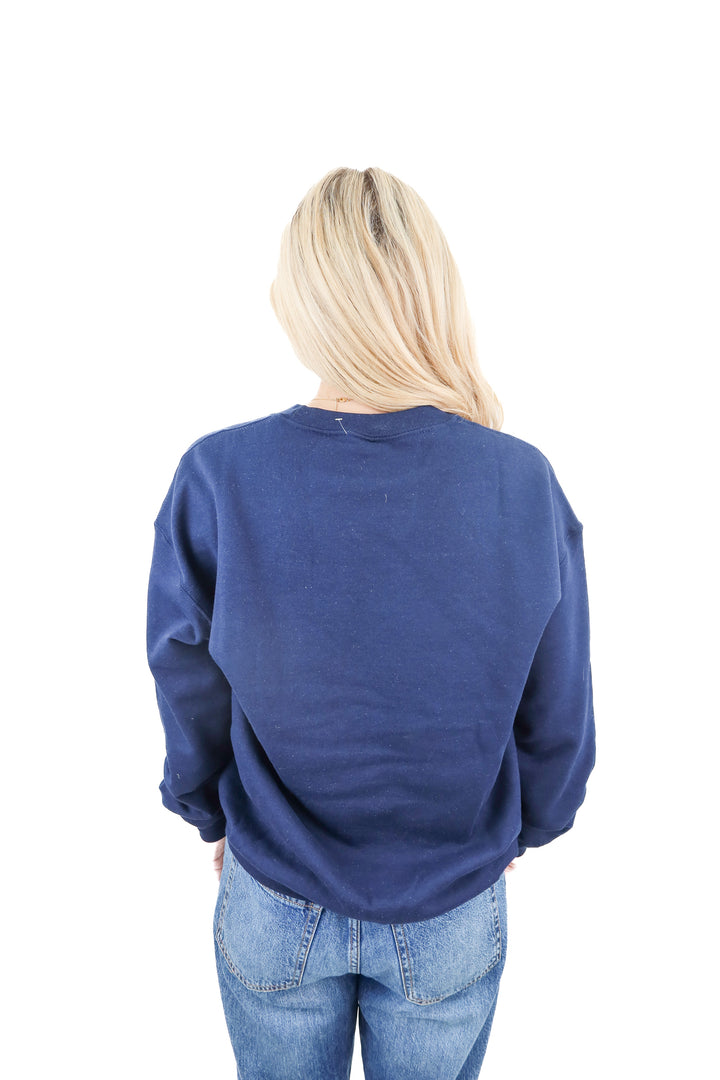 texas forever navy crewneck (m)