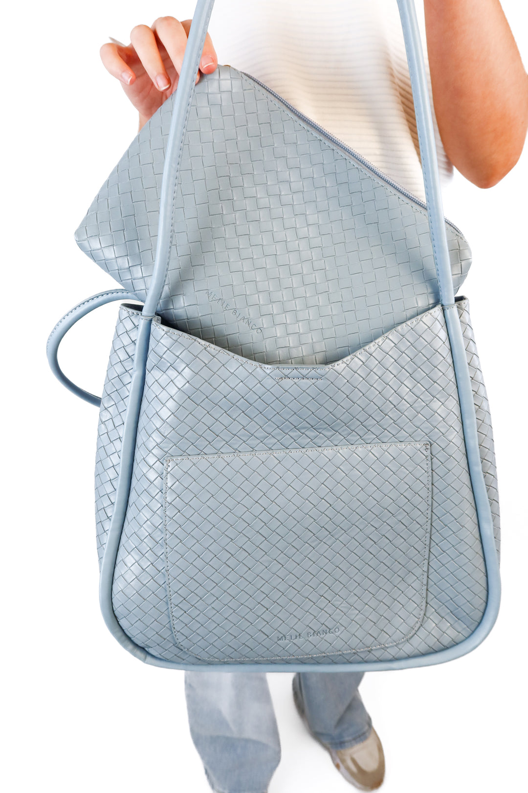 Melie Bianco blue shoulder bag NWOT; retails for $120