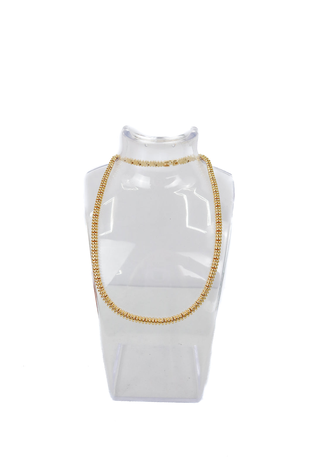 Gold beaded necklace