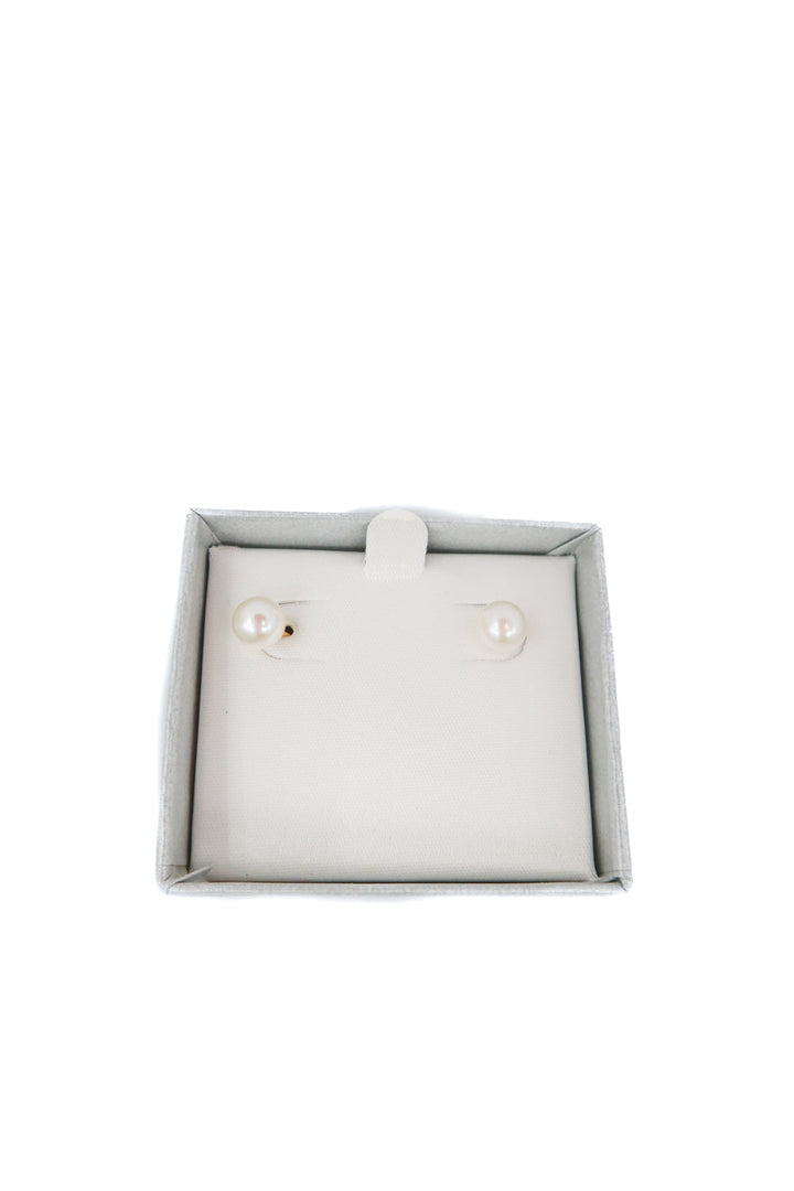 Pearl stud earrings