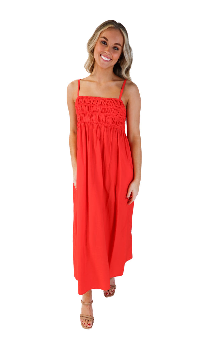 A new day coral maxi dress (xs)