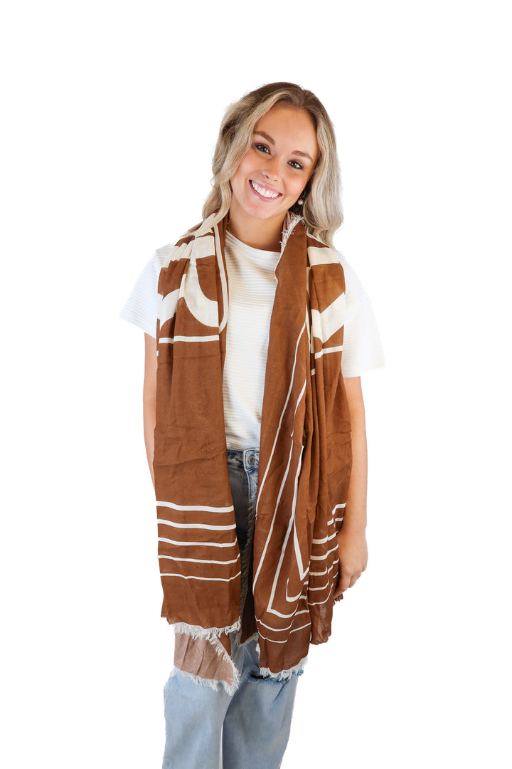 De rococo knitwear brown wrap NWT