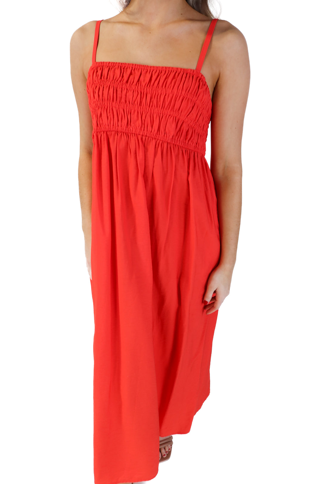 A new day coral maxi dress (xs)