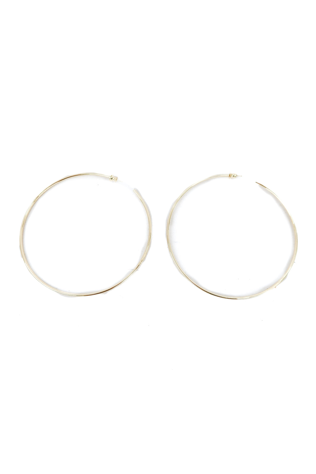 Extra large gold hoops