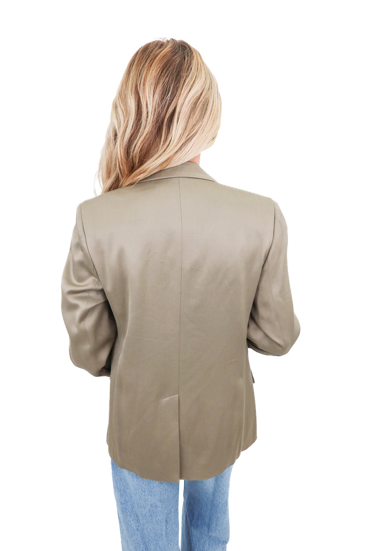 BR tan blazer (4; retail $160)