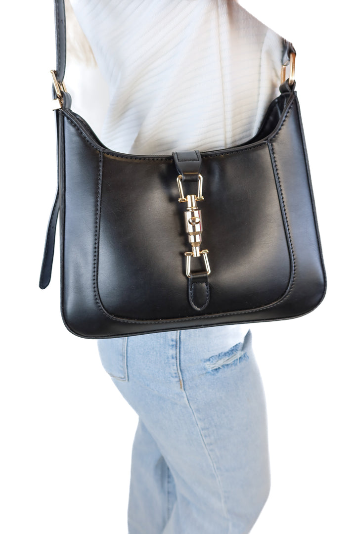 Vegan Leather Small Hobo Bag