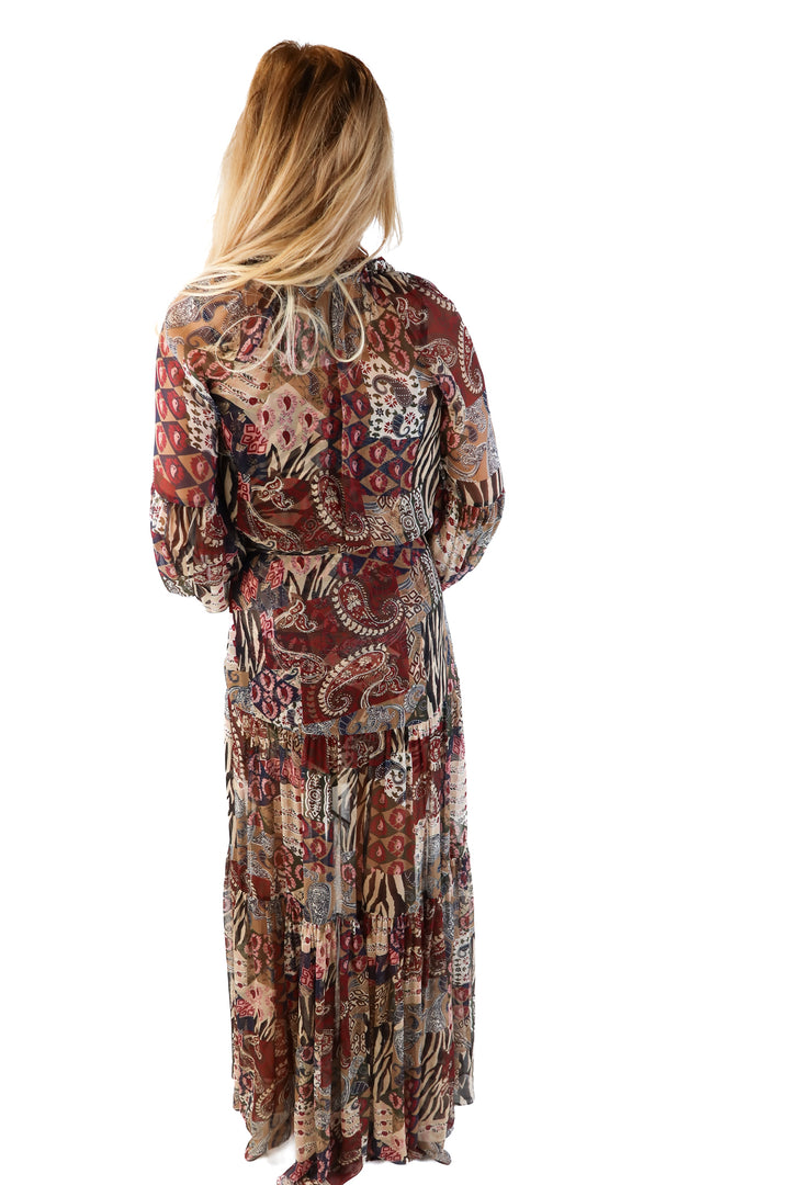Veronica Beard printed sheer maxi dress (4; retail $698)
