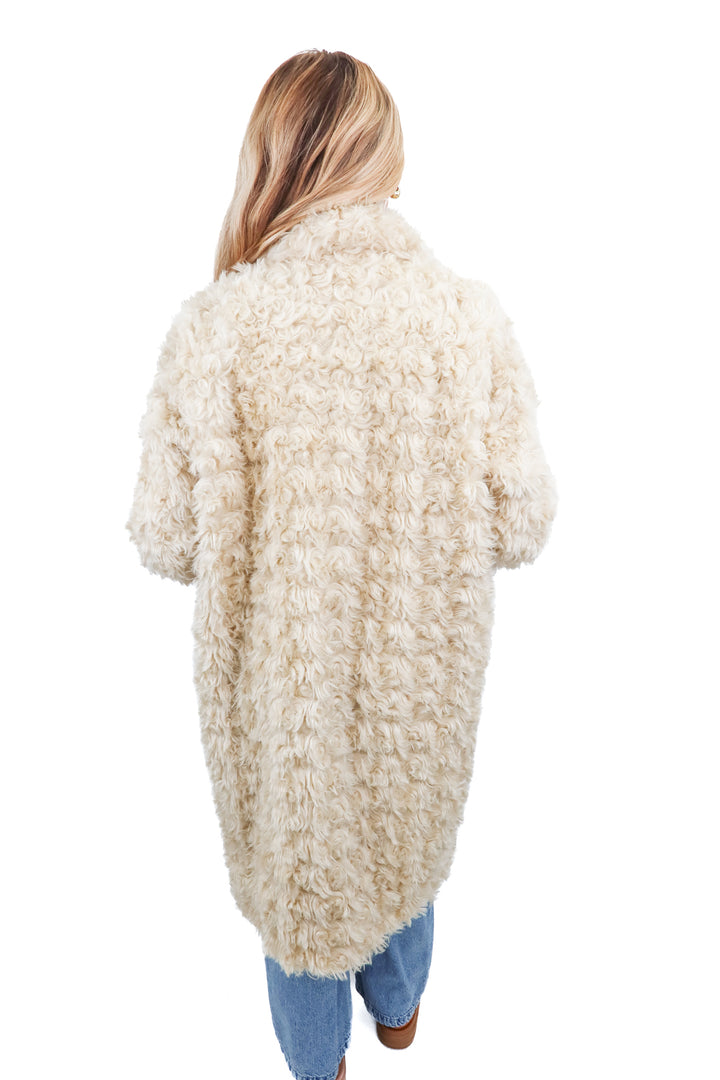 Pferdgarten Fax fur cream jacket NWT (38; retail $489)
