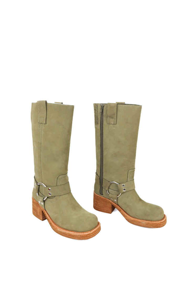 Jeffrey Campbell green suede knee highs NWT (7)