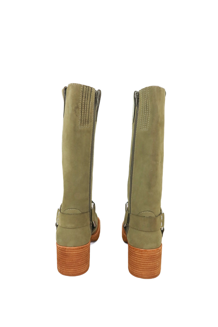 Jeffrey Campbell green suede knee highs NWT (7)