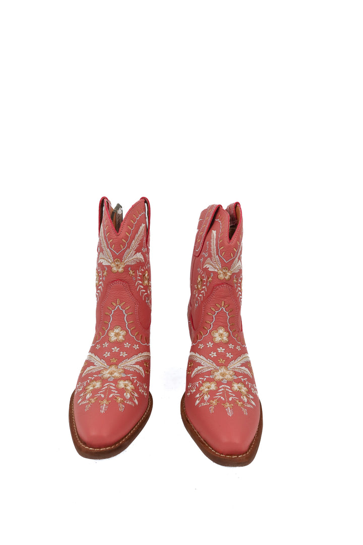 Dingo pink floral cowboy boots NWT (7; retail $139.95)