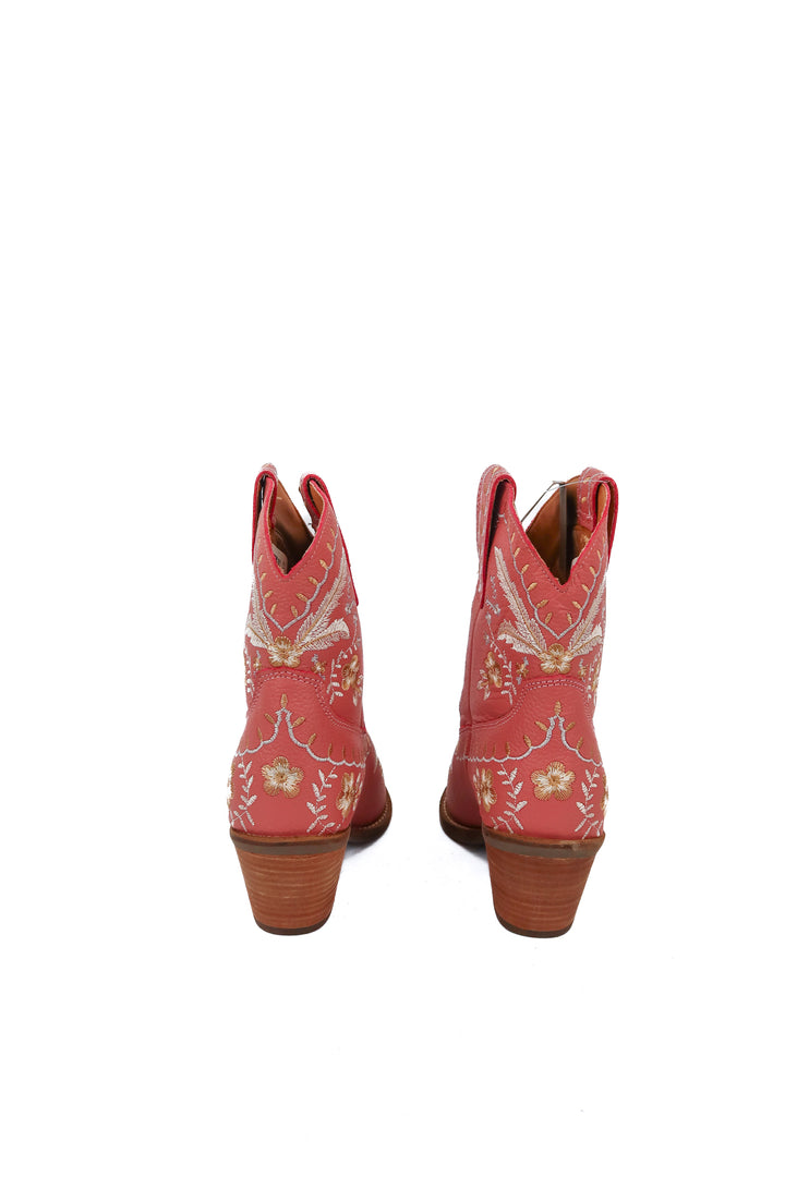 Dingo pink floral cowboy boots NWT (7; retail $139.95)