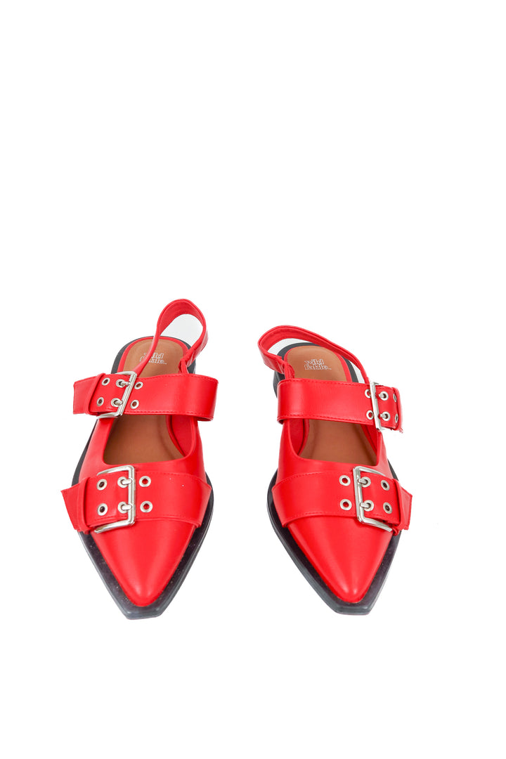 Wild Fable red buckle flats (7)