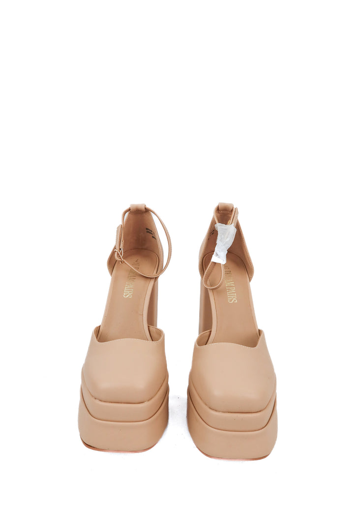 Dream Paris nude platform heels (7; retail $49.99)