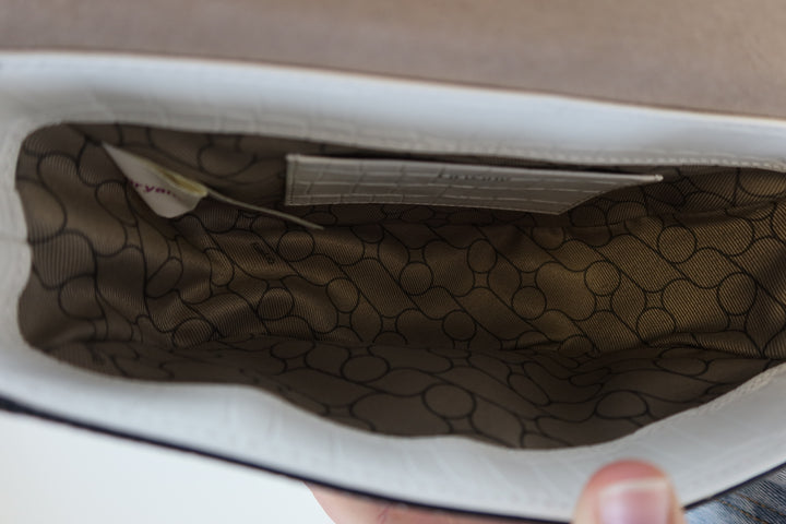 Oryany off white croc crossbody purse NWT; retails for $248