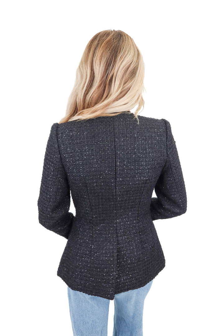 CAMI NYC black tweed jacket (XS)