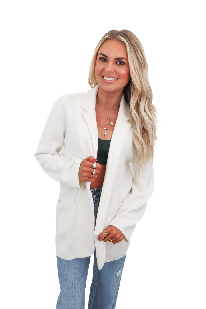 Jcrew white cardigan (S)