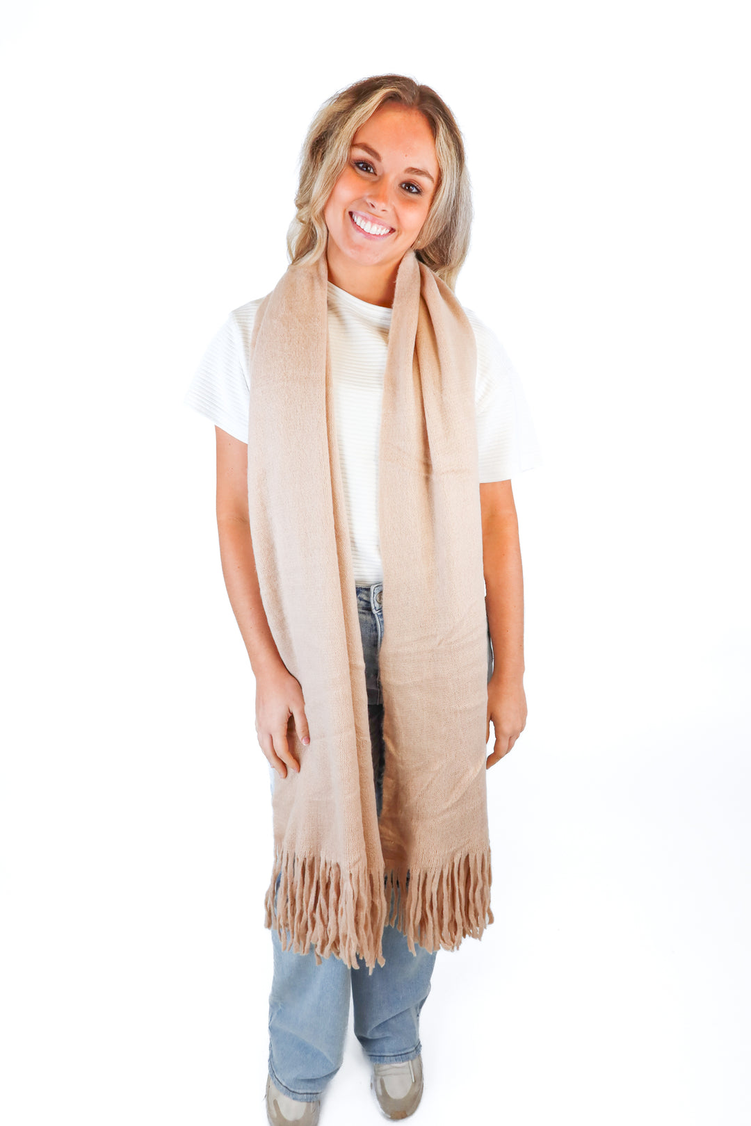 Gentle fawn blush scarf