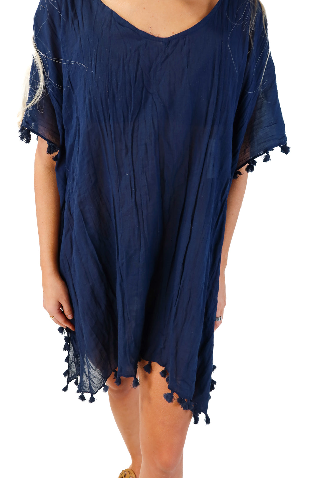 SEAFOLLY navy swim caftan NWT (o/s; retails for $129)
