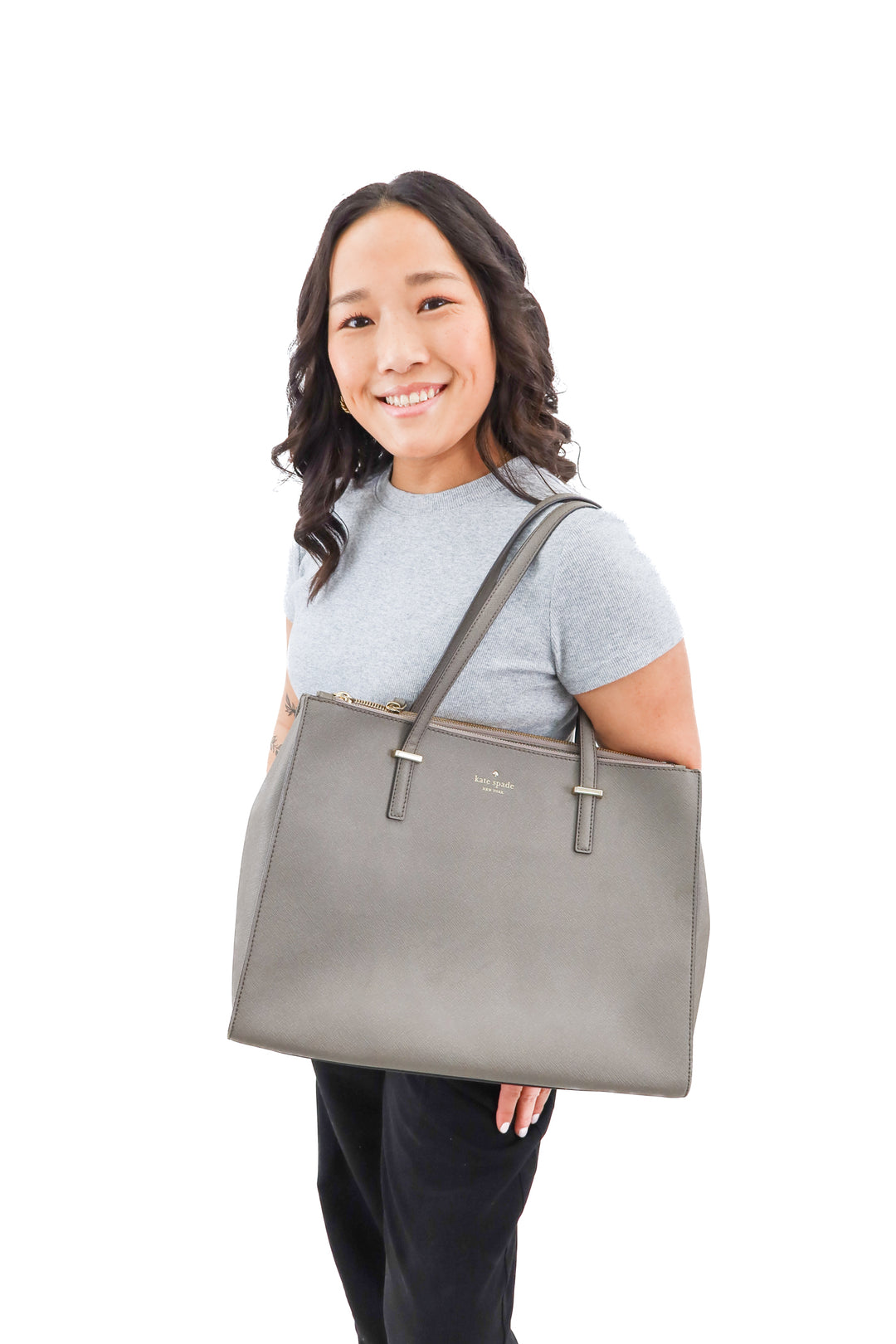 Kate Spade Cameron Street Tote in Grey (retail $348)
