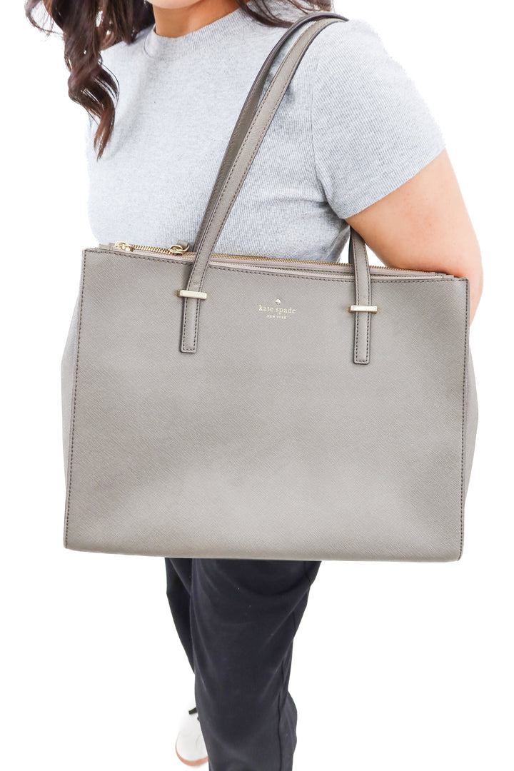 Kate Spade Cameron Street Tote in Grey (retail $348)