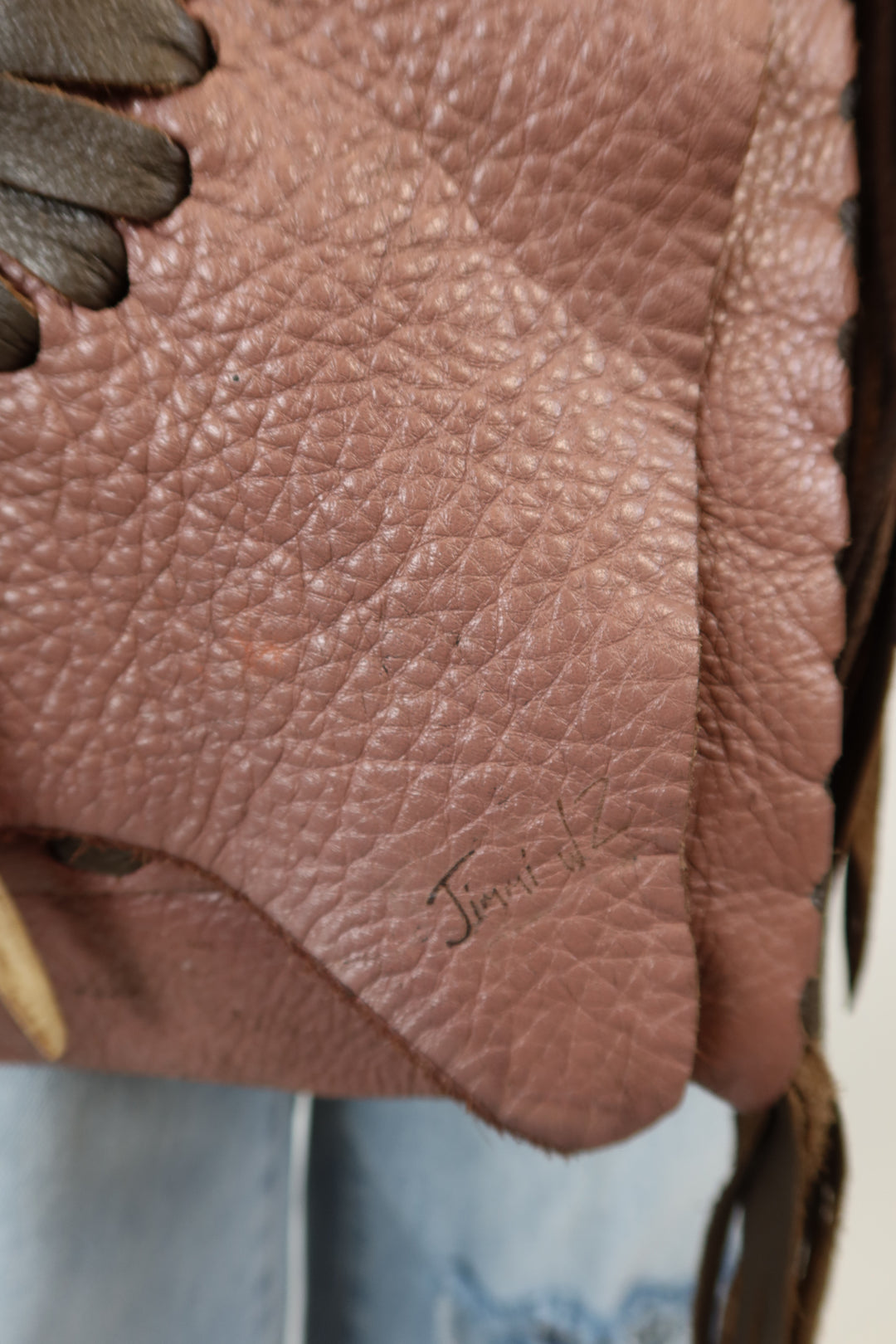Jimmi WZ brown leather crossbody bag (O/S) (retails for $350)