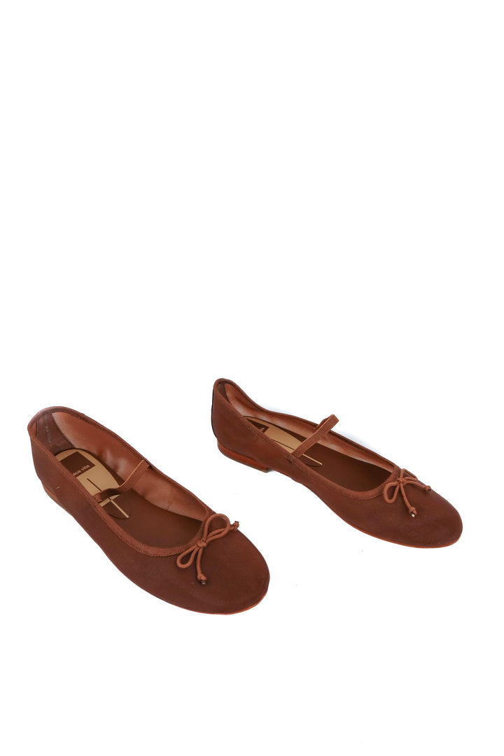 Dolce vita brown mesh bow flats (7; retail $130)
