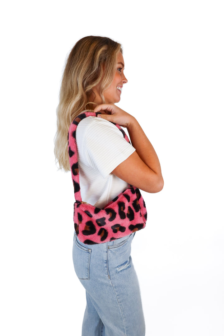 Cowgirl Clutch Pink Leopard Print Shoulder Bag (retails for $35)