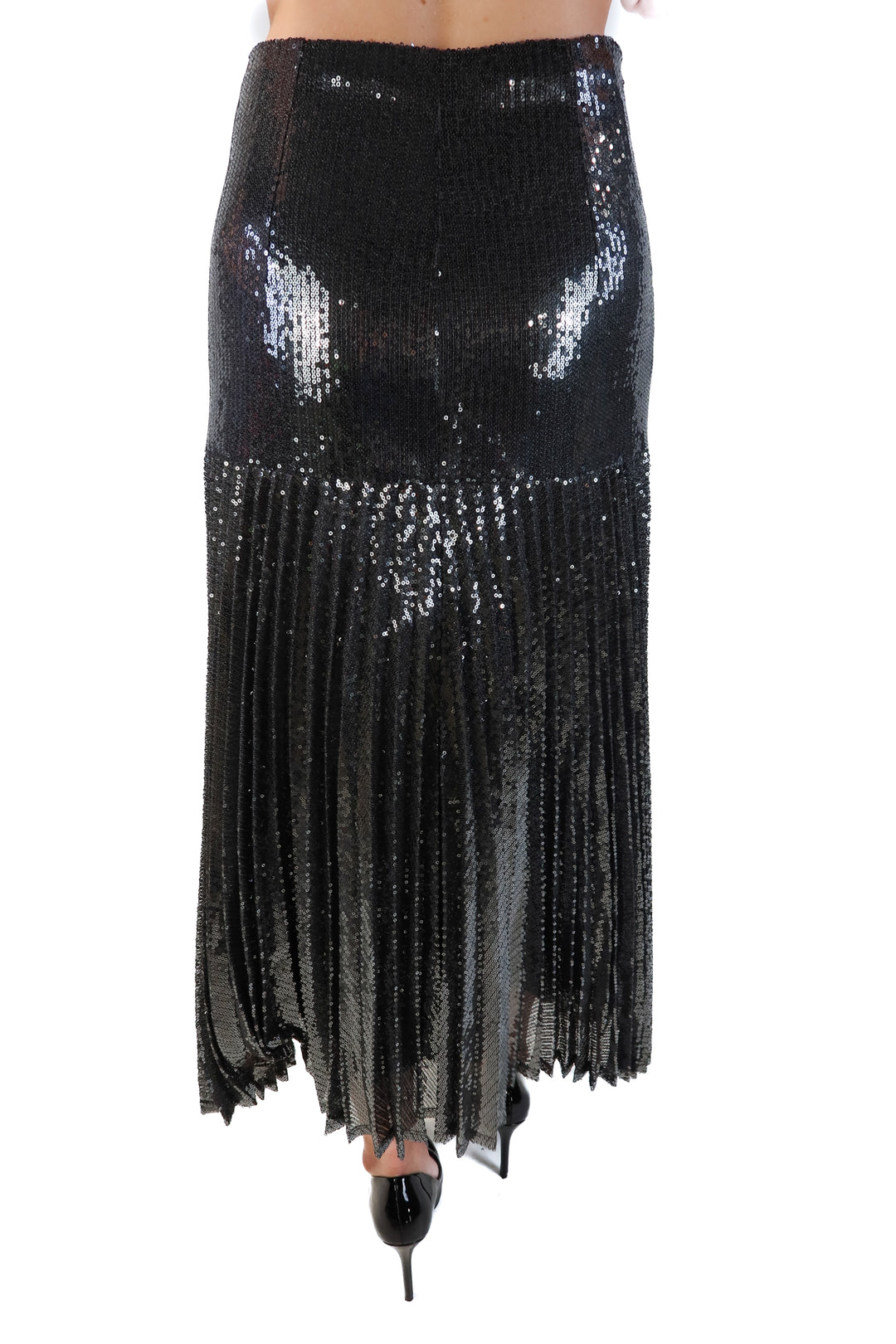 Bardot Gunmental Sequined Skirt (6; retail $129)