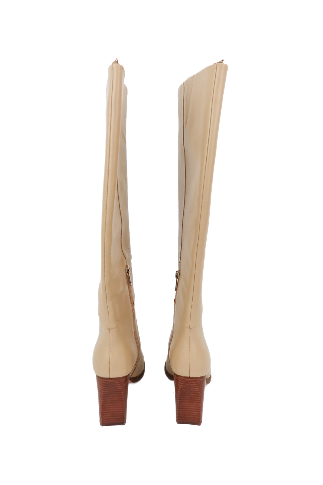Marc Fisher nude leather knee high boots NWOT (7; retail $319)
