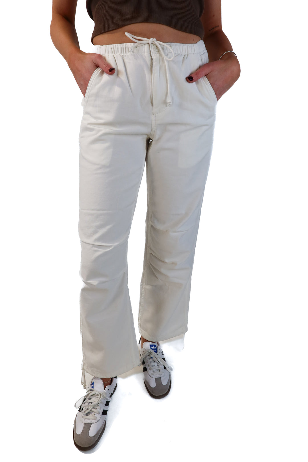 TNA cream cargo Pants NWT (XS; retail $128)