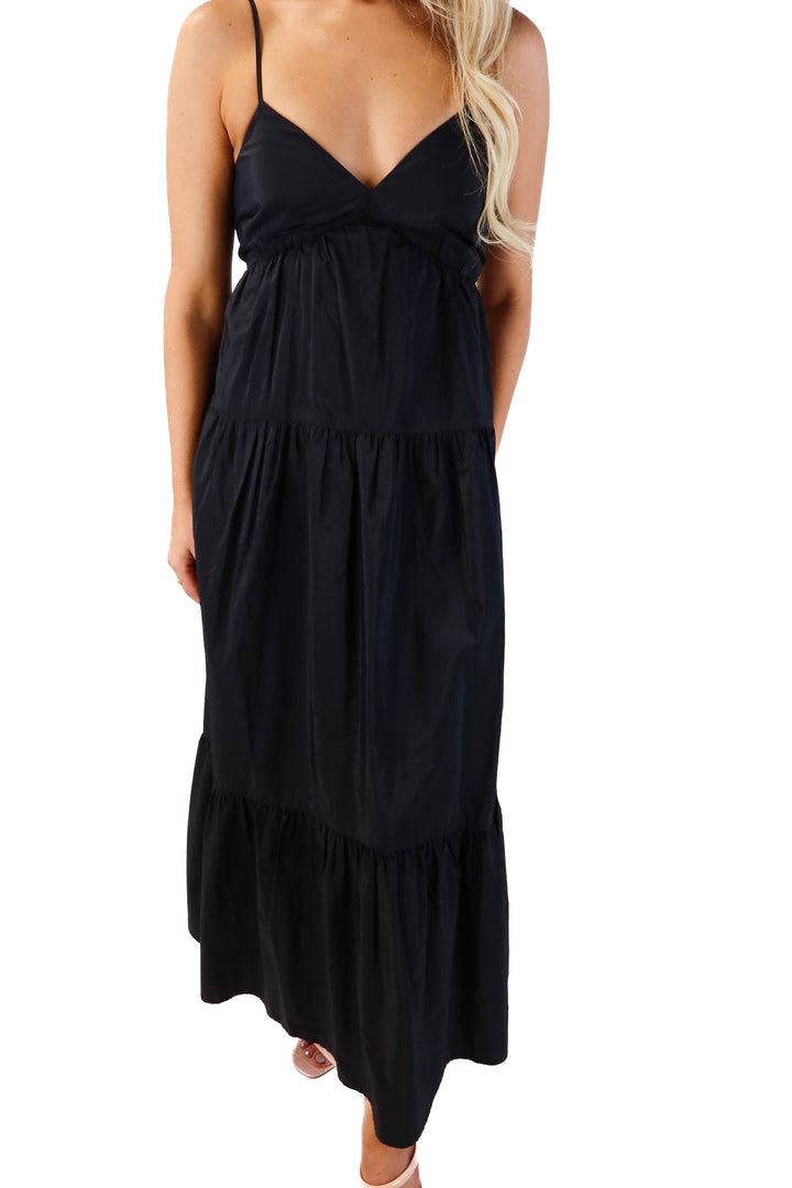 A new day black maxi dress (s)