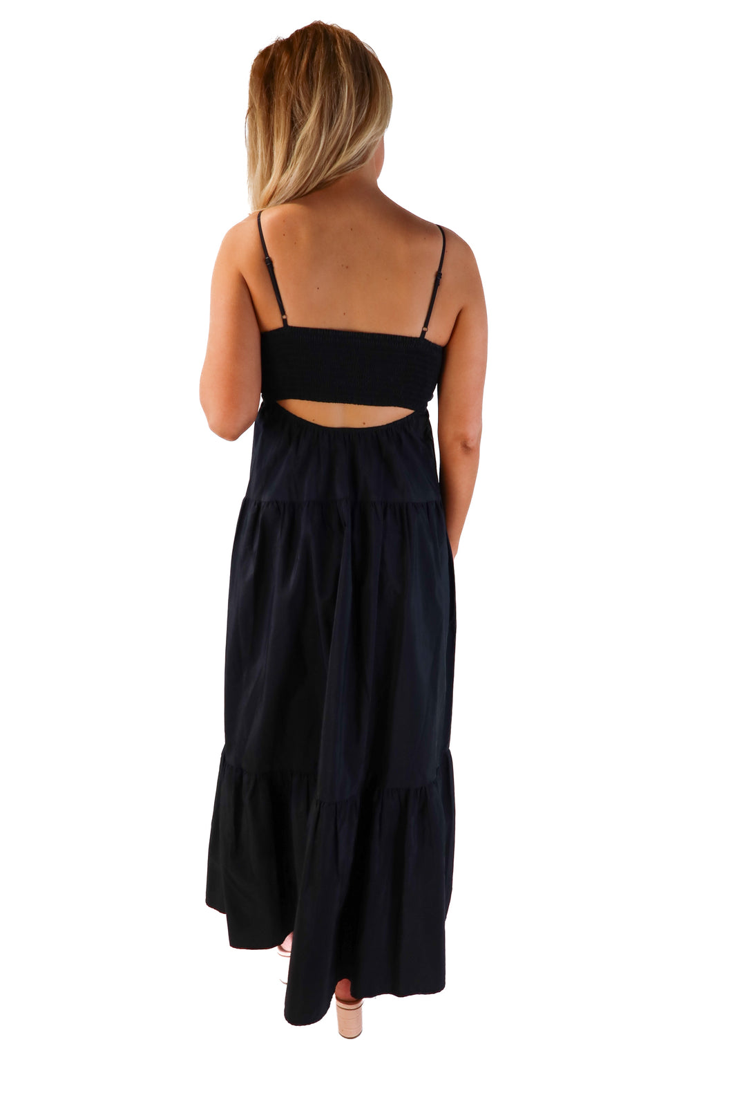A new day black maxi dress (s)