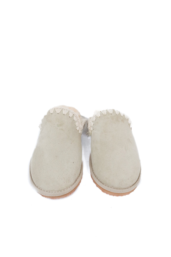Mou suede gray slippers (38)