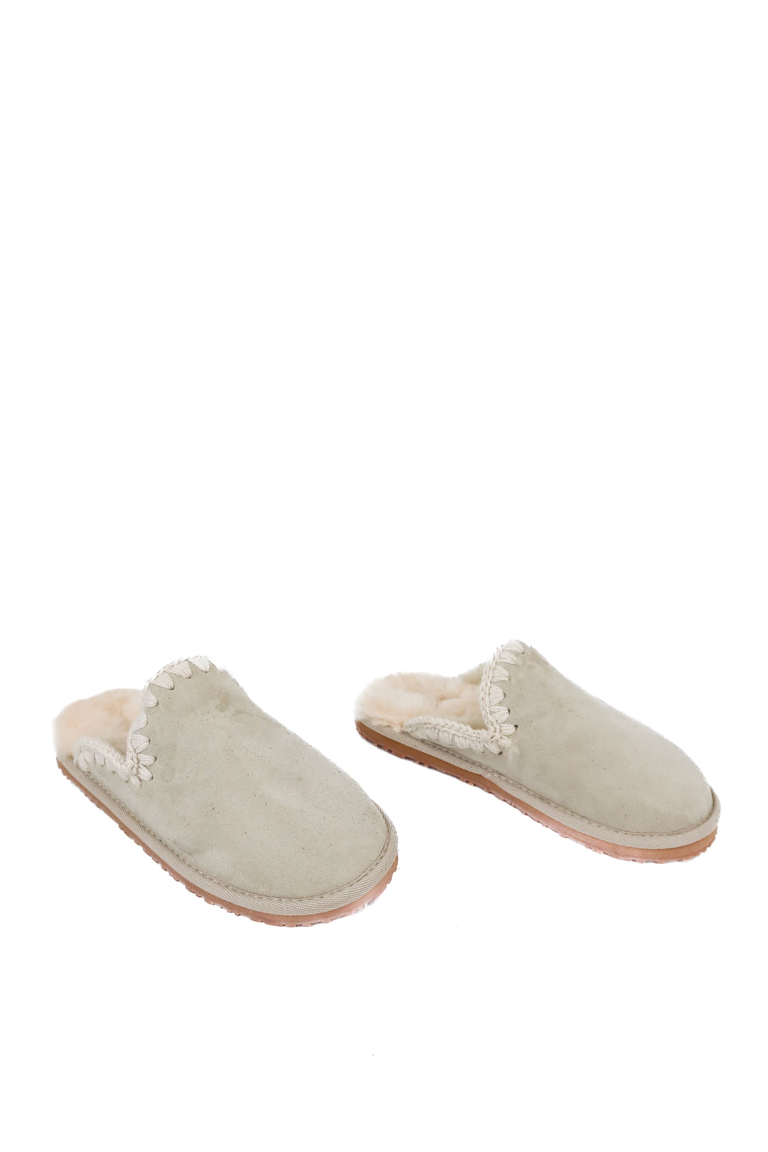 Mou suede gray slippers (38)
