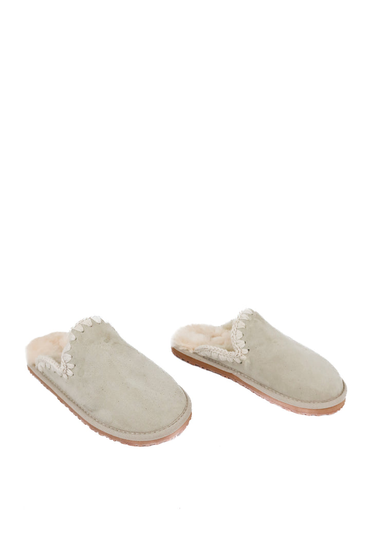 Mou suede gray slippers (38)