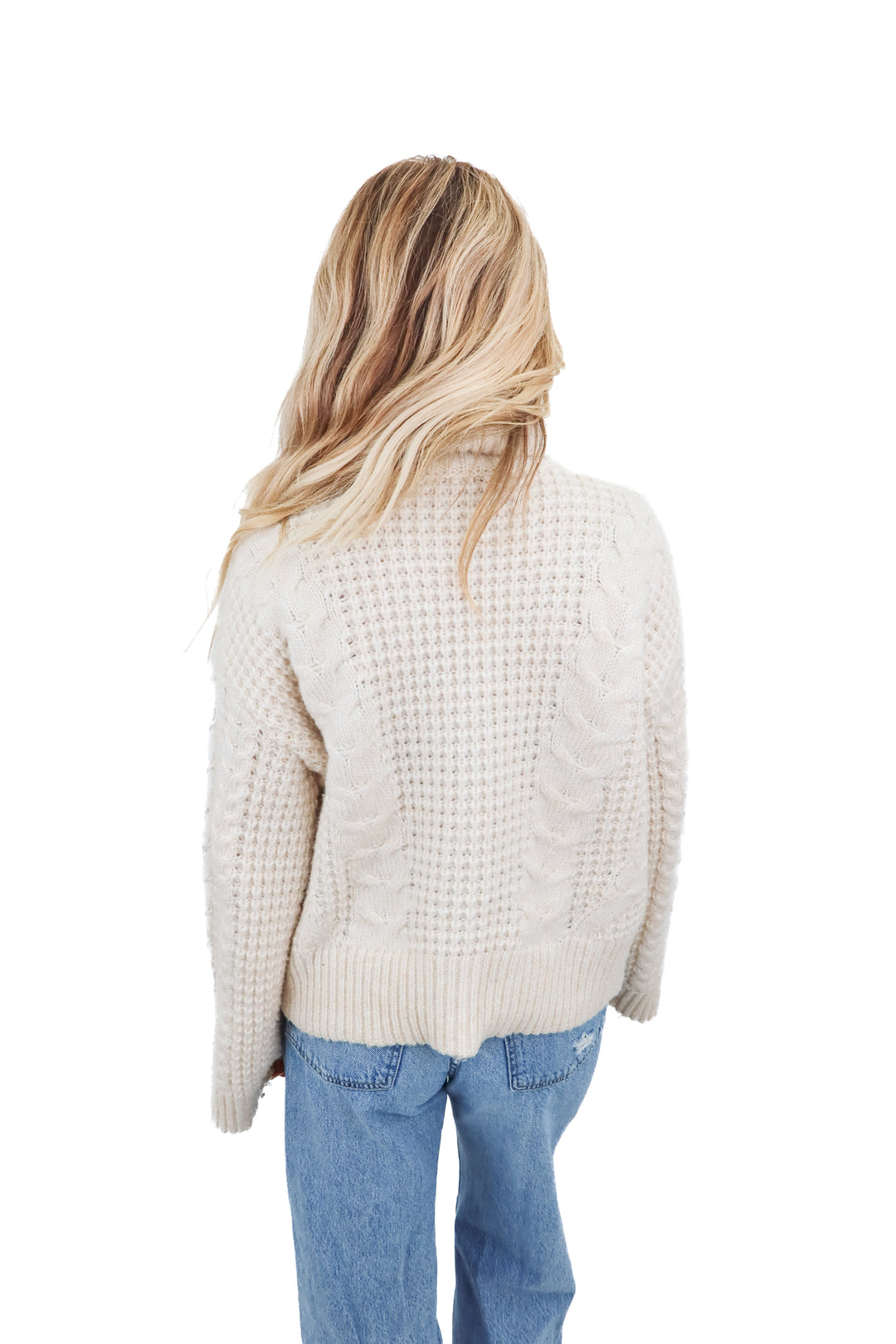 Joe's cream turtleneck sweater (S)