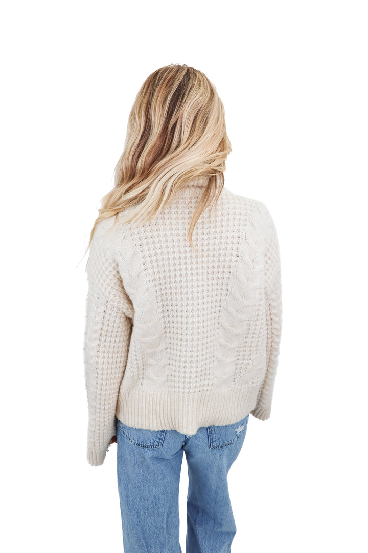 Joe's cream turtleneck sweater (S)