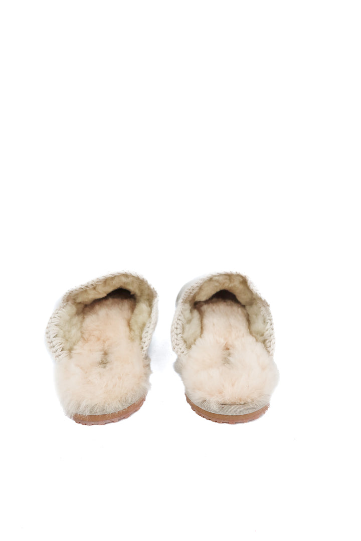 Mou suede gray slippers (38)