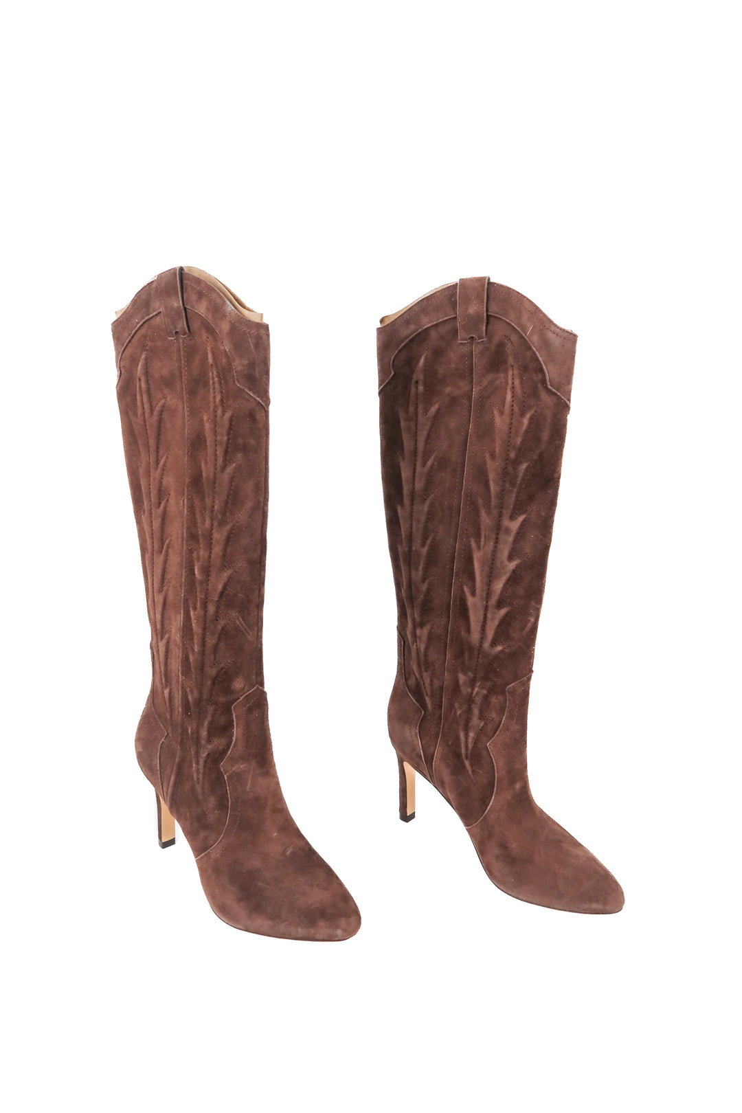 Marc Fisher brown suede knee high boots (7; retail $325)