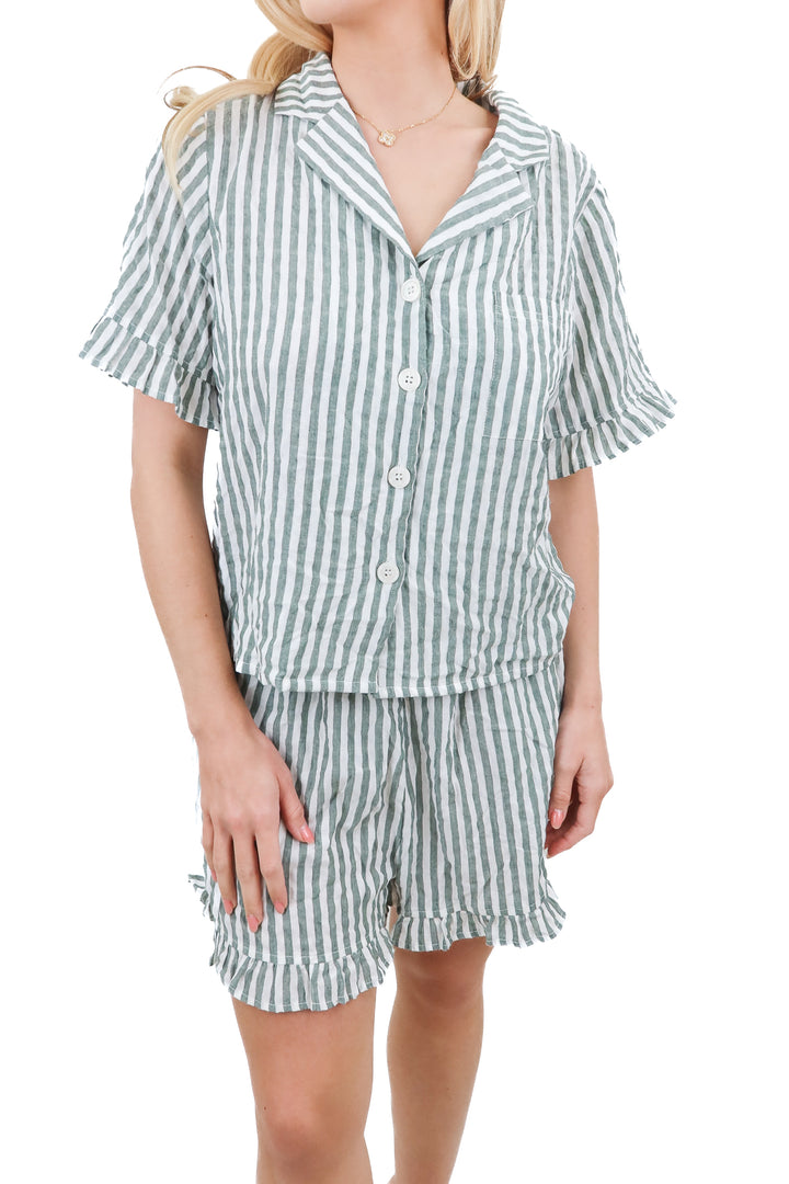Ivy City Co. striped short set (M)