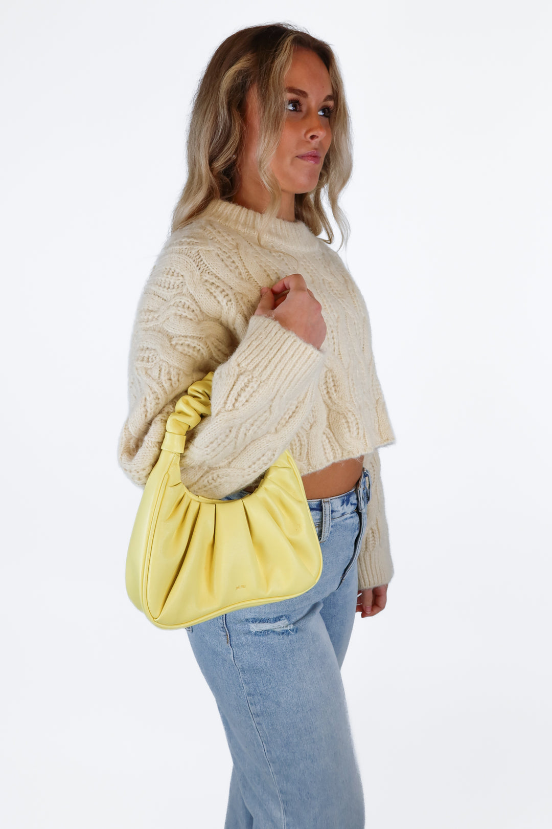 JW PEI Yellow Top Handle Bag