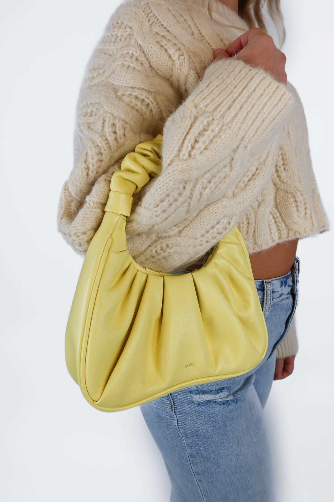JW PEI Yellow Top Handle Bag