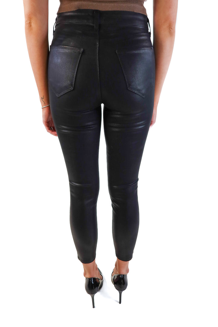 L'Agence Black Coated Pants (27; retails for $265)