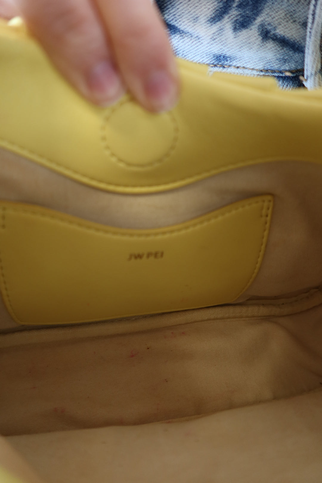 JW PEI Yellow Top Handle Bag