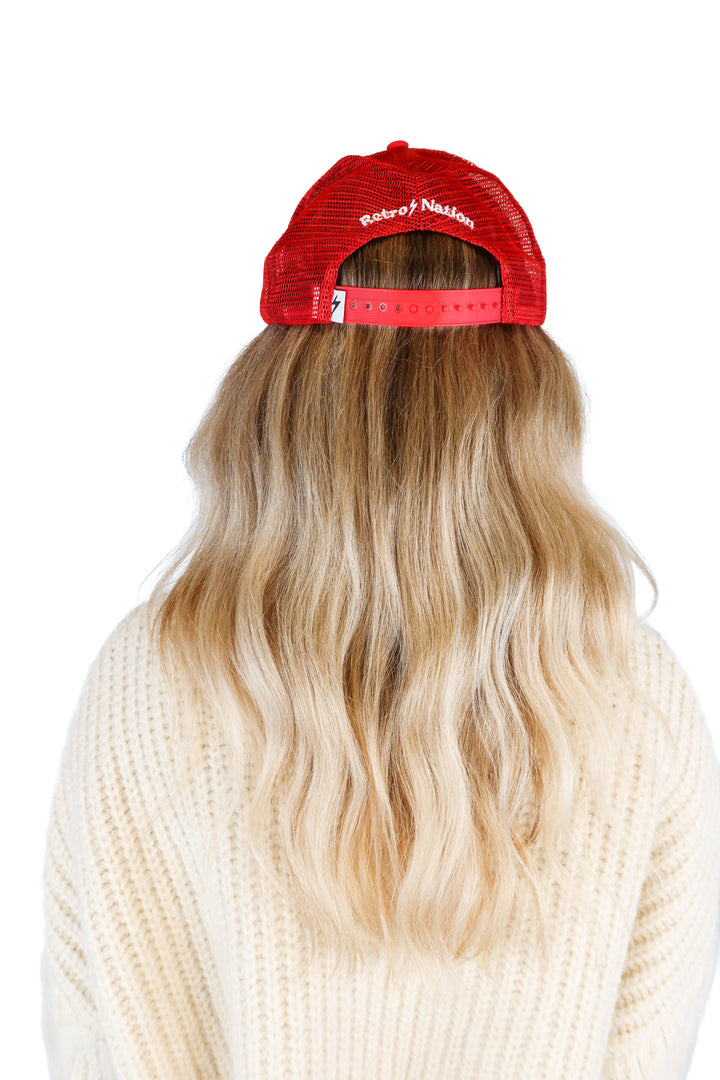 Red retro nation hat