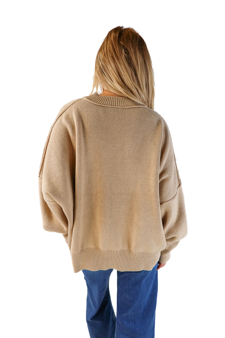 Vici tan oversized sweater (s; retails for $68)
