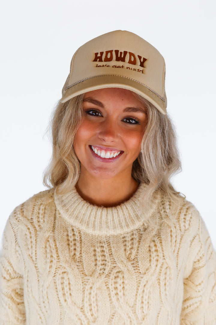 Nuuds Tan Howdy Cap