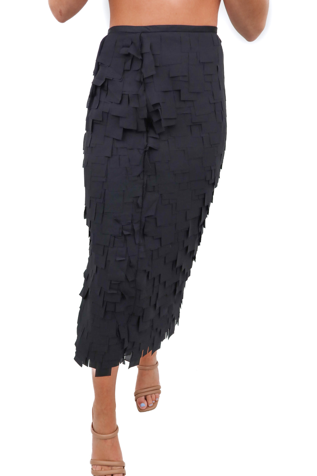 trina turk black "dita skirt" NWT (XXS; retail $358)