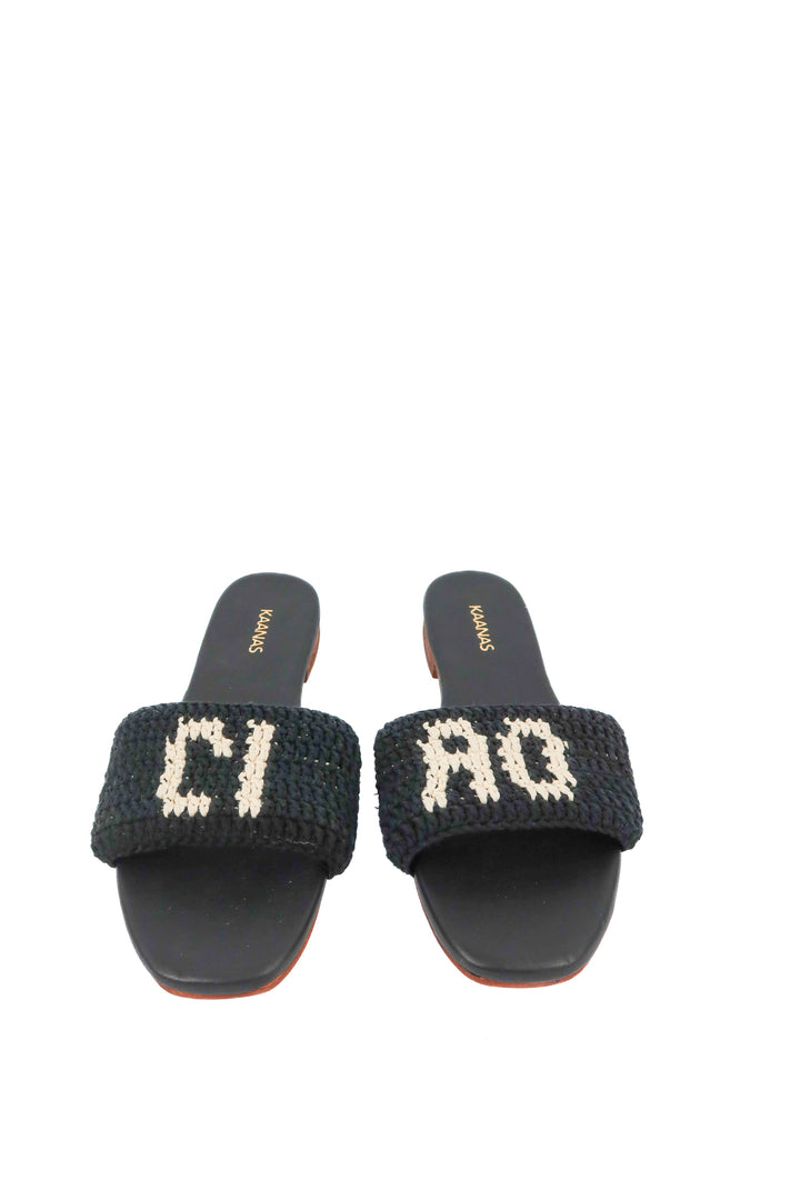 Kaanas black crochet sandals (7)